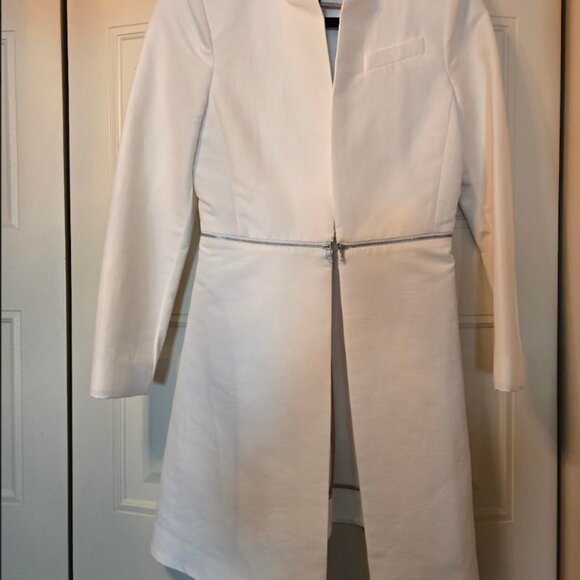 NWT! BCBG Maxazria Derek White Blazer XXS - Picture 3 of 9
